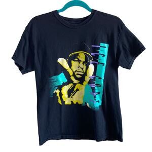 Ice Cube Graphic T-Shirt Medium Black Rap Tee Hip Hop Streetwear Vintage Style